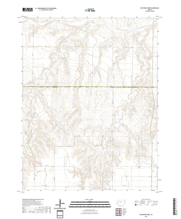 USGS Topographic Map – Cheyenne Creek
