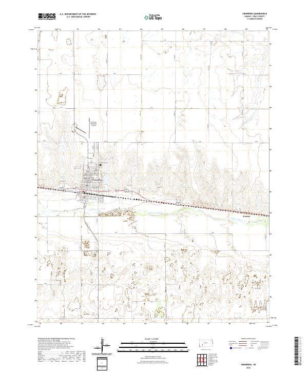 USGS Topographic Map – Cimarron