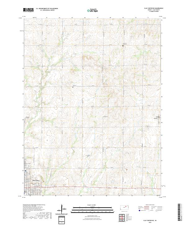 USGS Topographic Map – Clay Center NE