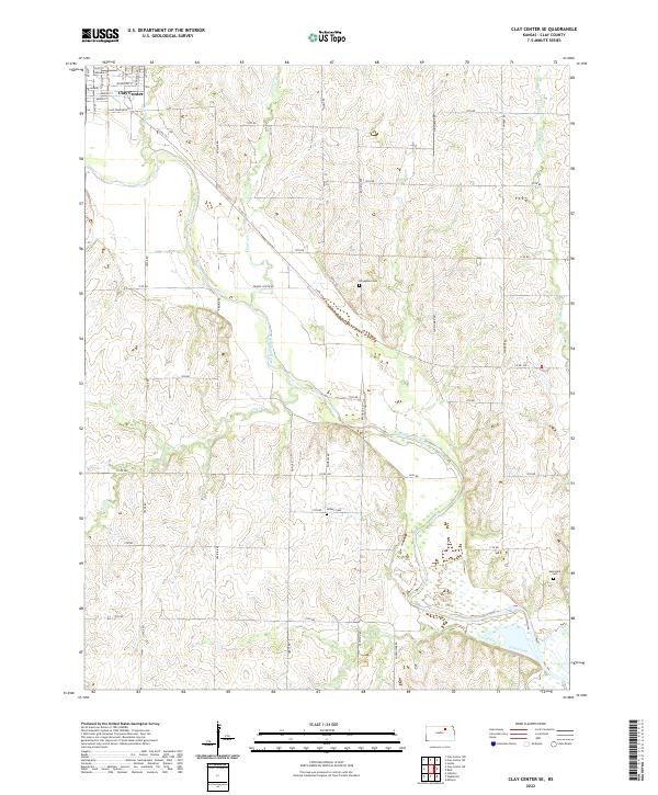 USGS Topographic Map – Clay Center SE