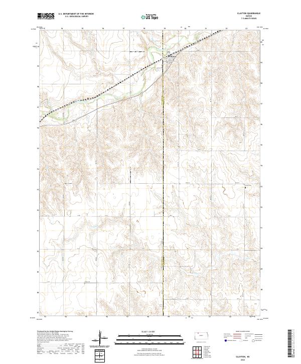 USGS Topographic Map – Clayton