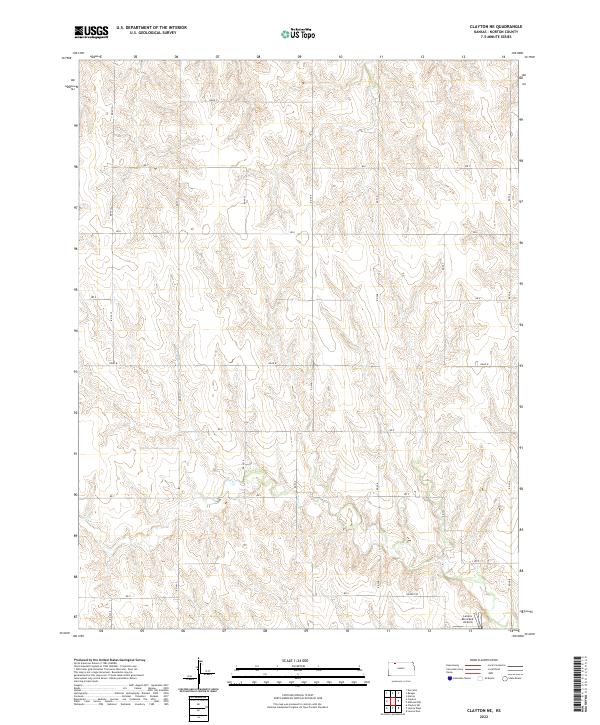USGS Topographic Map – Clayton NE