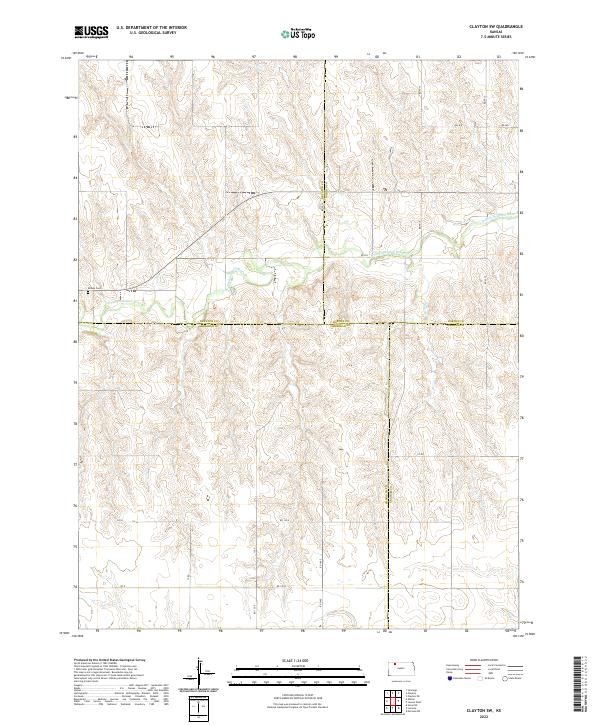 USGS Topographic Map – Clayton SW