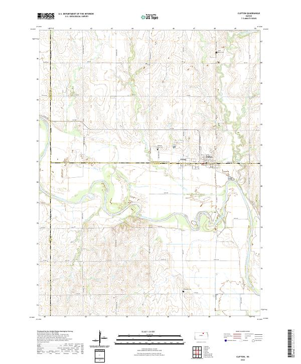 USGS Topographic Map – Clifton