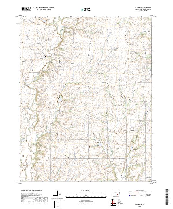 USGS Topographic Map – Cloverdale