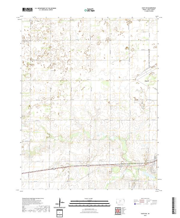 USGS Topographic Map – Coats NE