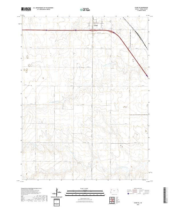 USGS Topographic Map – Colby SE