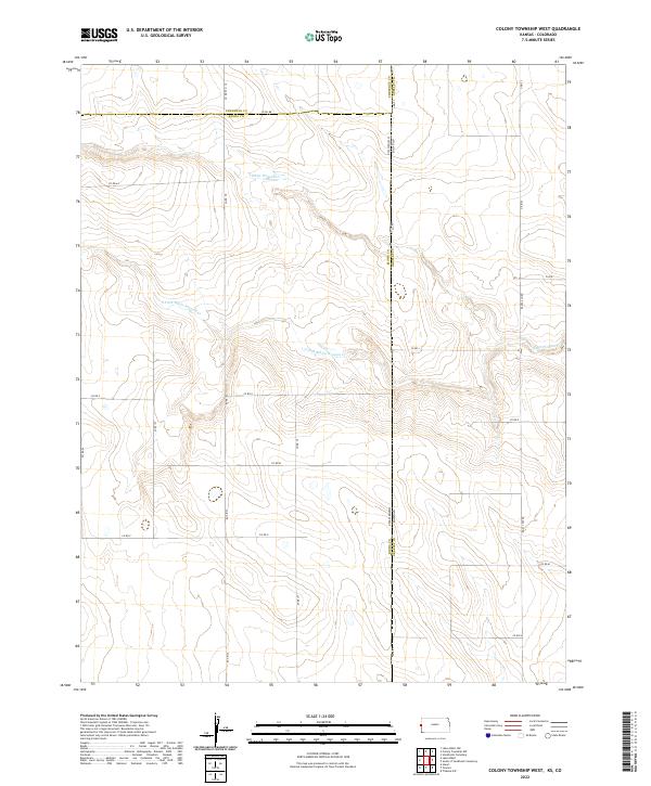 USGS Topographic Map – Colony Township West