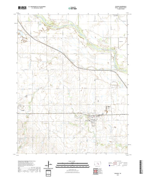 USGS Topographic Map – Colwich