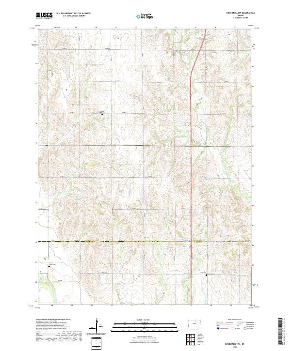 USGS Topographic Map – Concordia NW