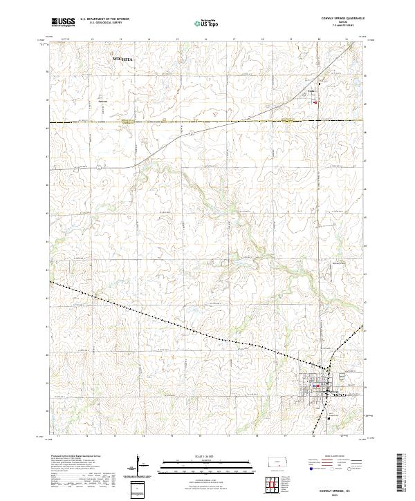 USGS Topographic Map – Conway Springs