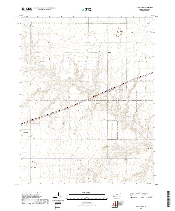 USGS Topographic Map – Copeland SE