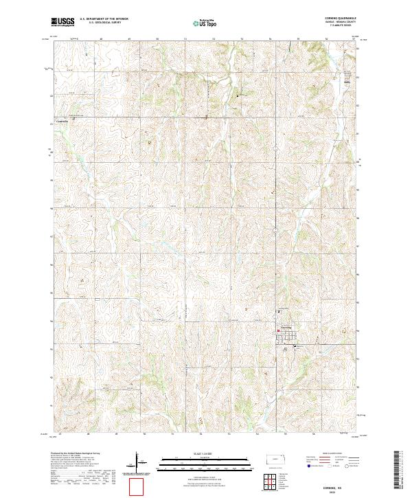 USGS Topographic Map – Corning