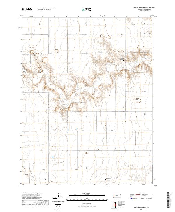 2022 Map of Coronado Cemetery, 2022 Print