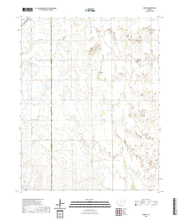 USGS Topographic Map – Corwin