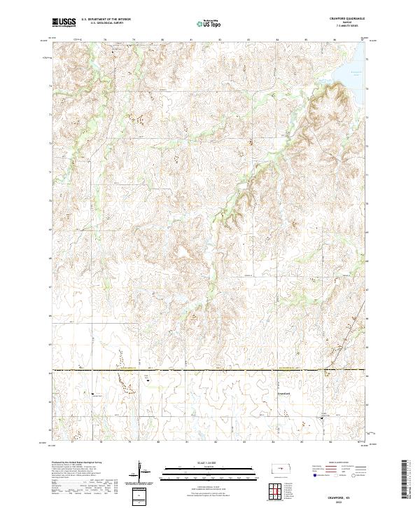 USGS Topographic Map – Crawford