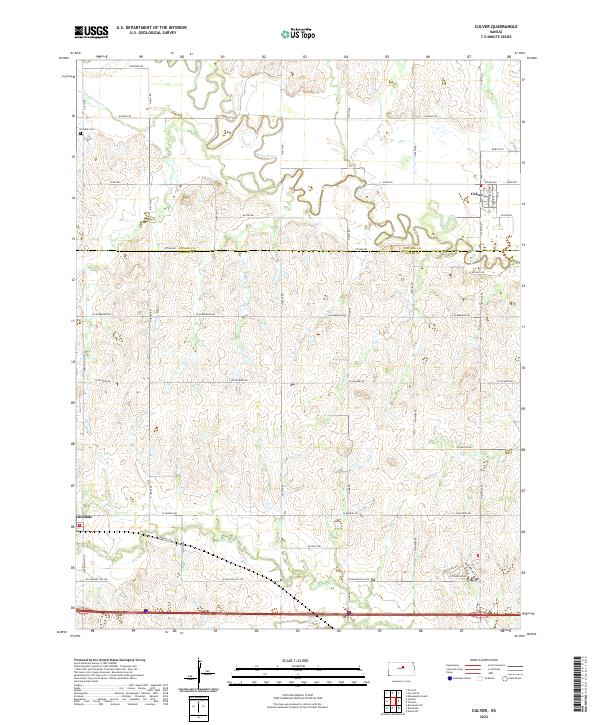 USGS Topographic Map – Culver