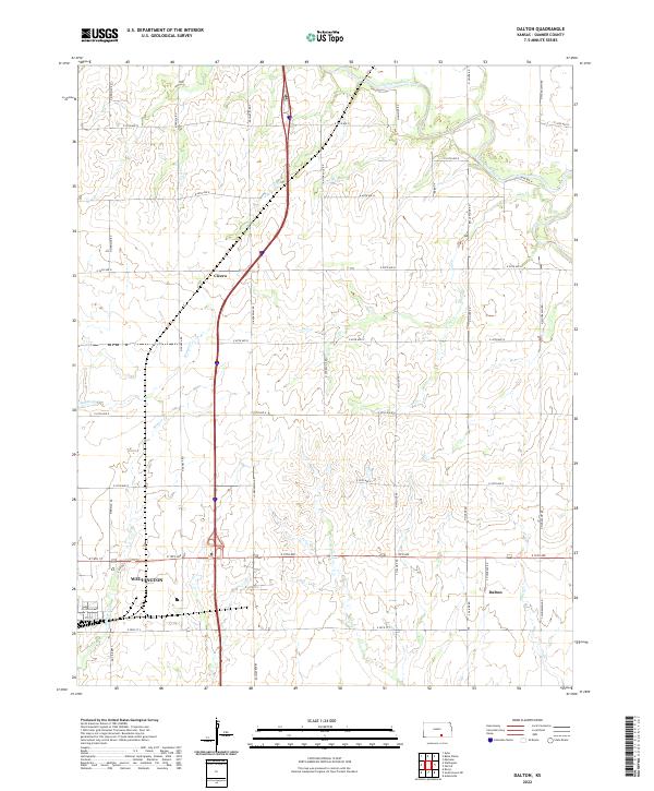 USGS Topographic Map – Dalton