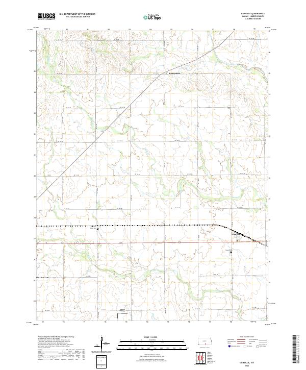 USGS Topographic Map – Danville