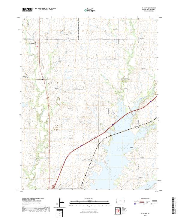 USGS Topographic Map – De Graff