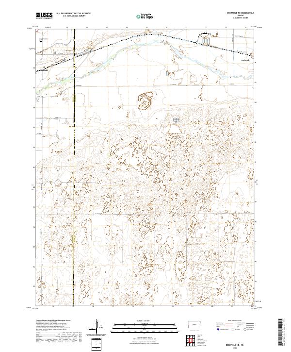 USGS Topographic Map – Deerfield NE