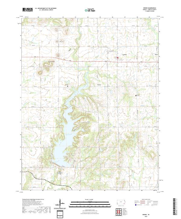 USGS Topographic Map – Dennis