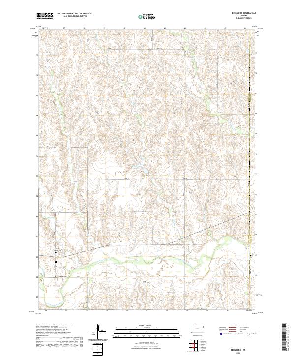 USGS Topographic Map – Densmore