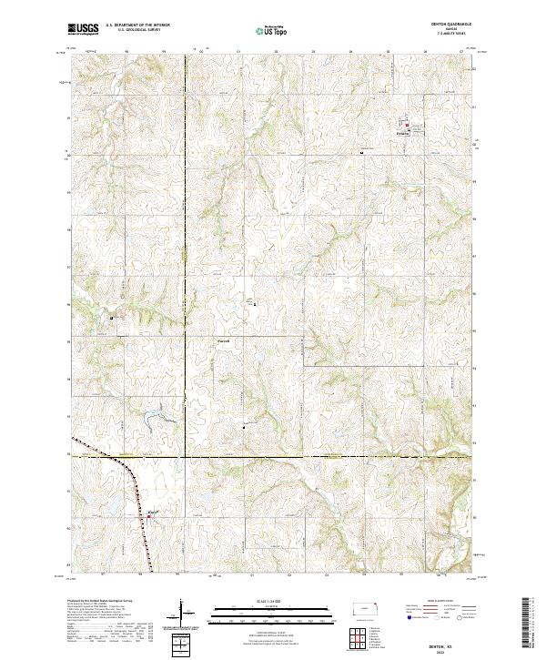 USGS Topographic Map – Denton