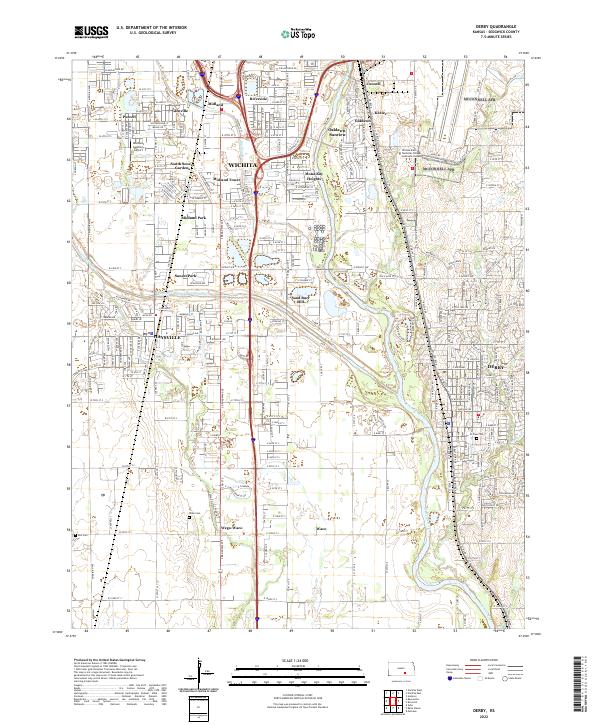 USGS Topographic Map – Derby