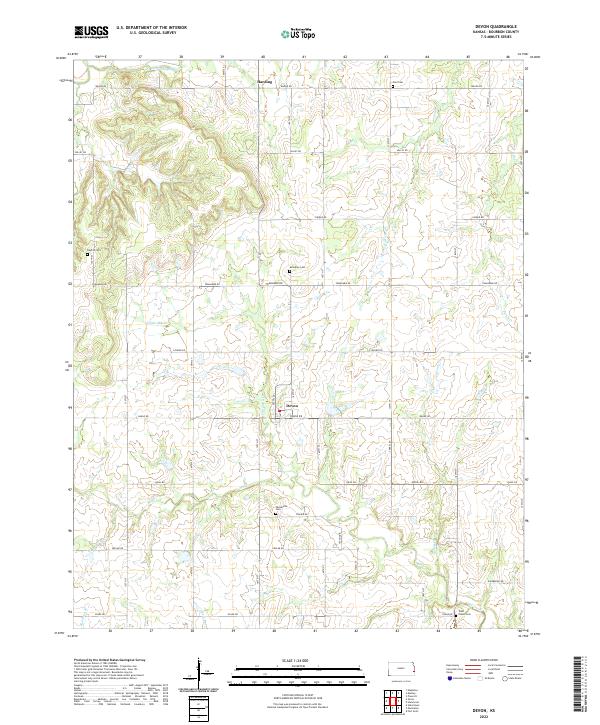 USGS Topographic Map – Devon