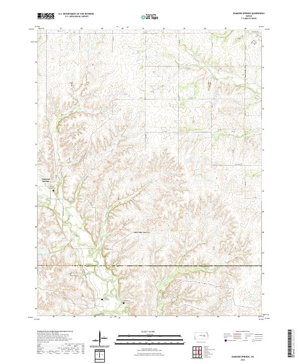 USGS Topographic Map – Diamond Springs
