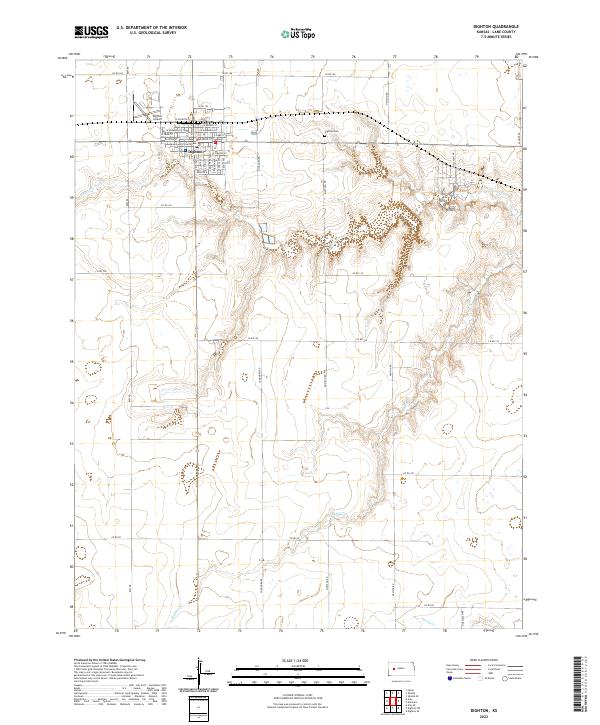 USGS Topographic Map – Dighton