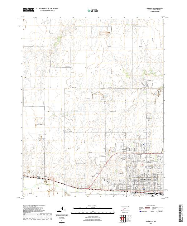USGS Topographic Map – Dodge City
