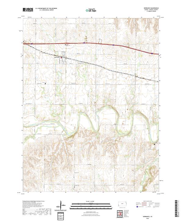 USGS Topographic Map – Dorrance