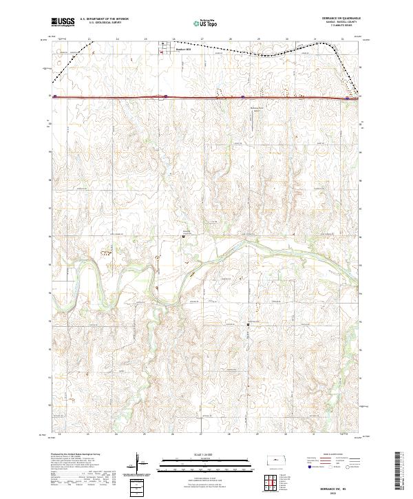 USGS Topographic Map – Dorrance SW