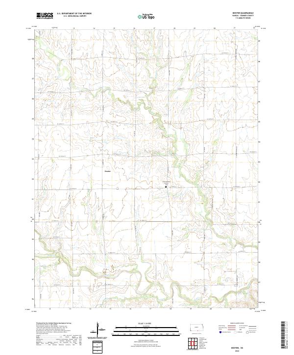 USGS Topographic Map – Doster