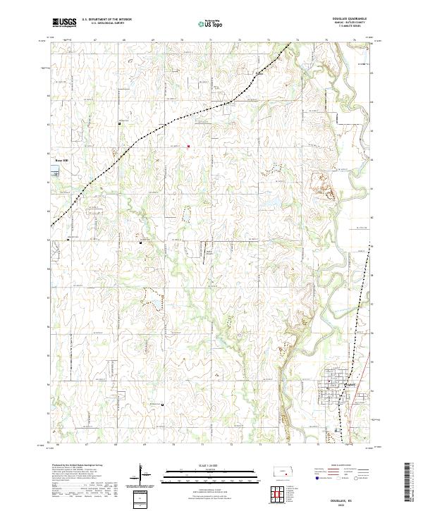 USGS Topographic Map – Douglass