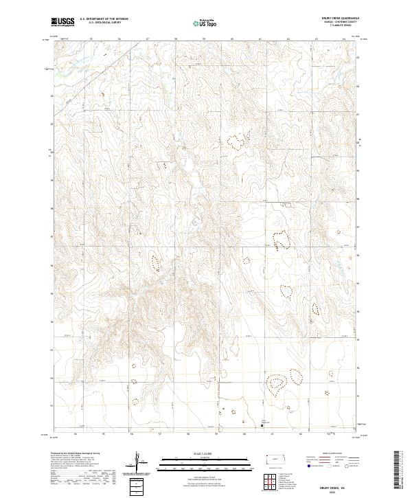 2022 Map of Drury Creek, 2022 Print