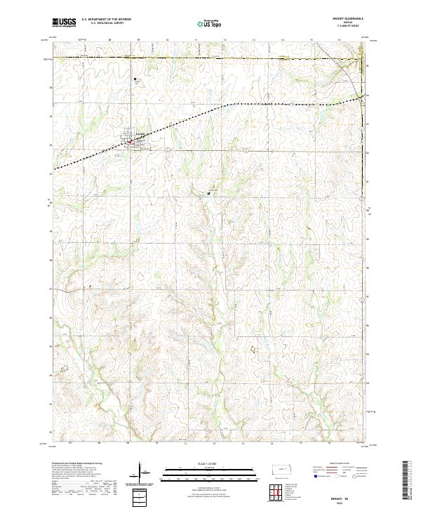 USGS Topographic Map – Dwight