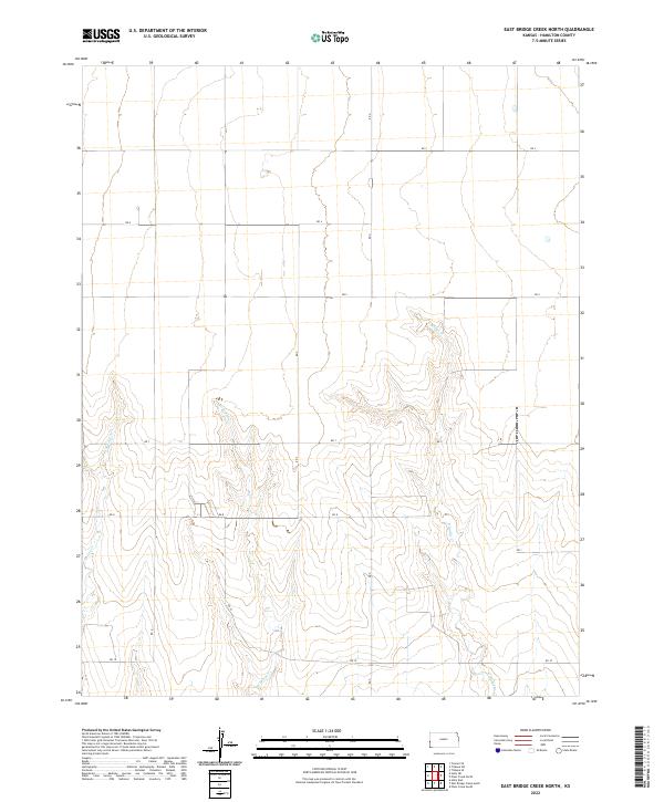 USGS Topographic Map – East Bridge Creek North