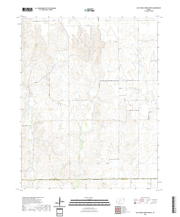 USGS Topographic Map – East Kiowa Creek North