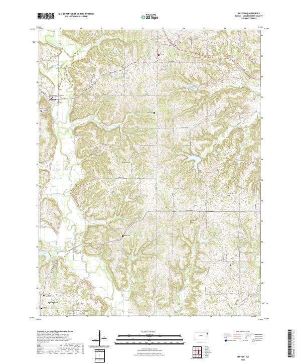 USGS Topographic Map – Easton