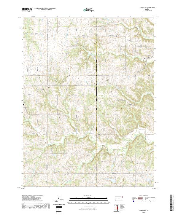 USGS Topographic Map – Easton SW