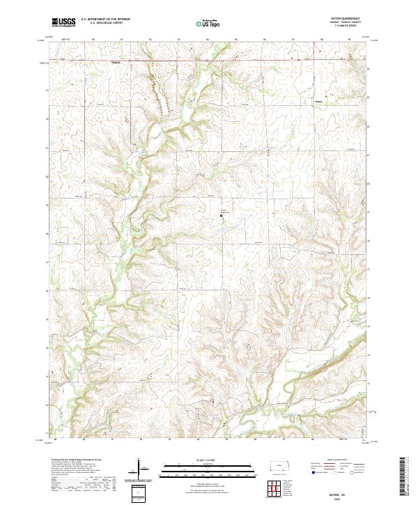 USGS Topographic Map – Eaton