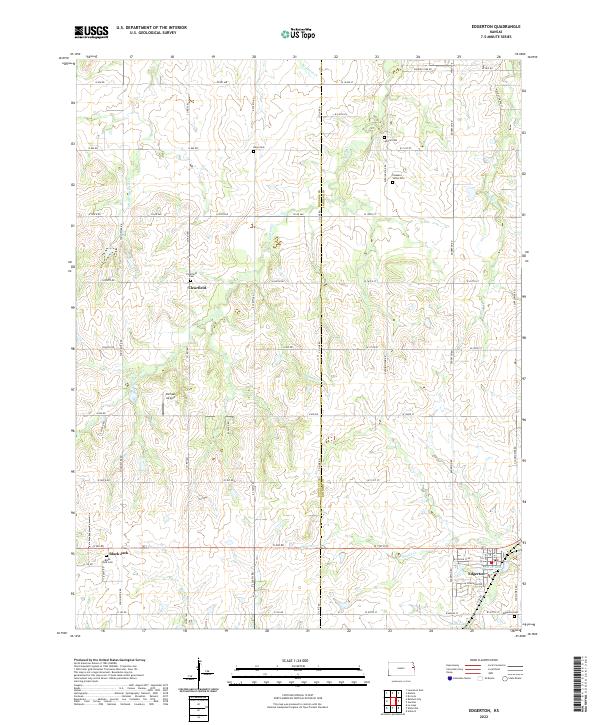 USGS Topographic Map – Edgerton