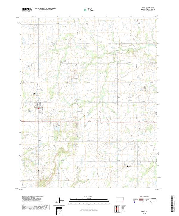 USGS Topographic Map – Edna