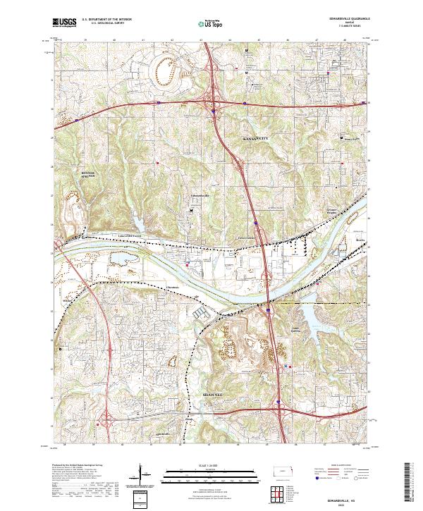 USGS Topographic Map – Edwardsville