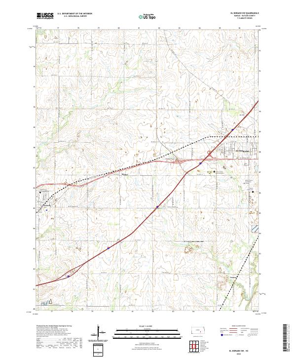 USGS Topographic Map – El Dorado SW