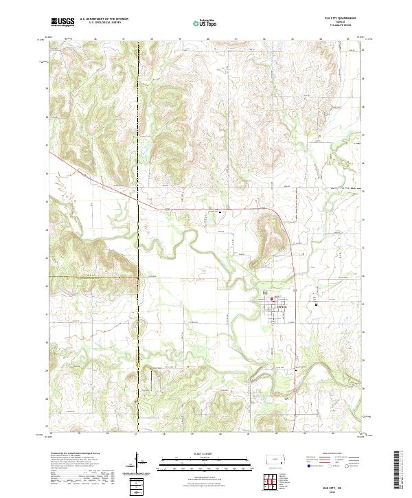 USGS Topographic Map – Elk City