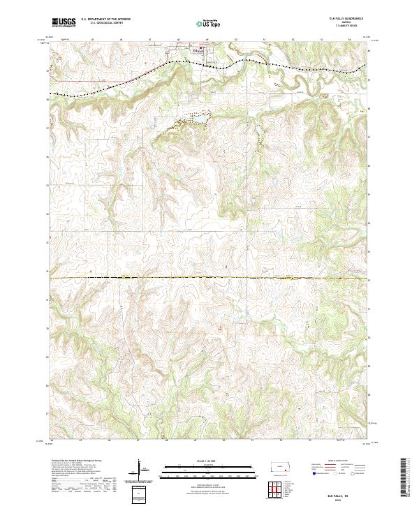 USGS Topographic Map – Elk Falls